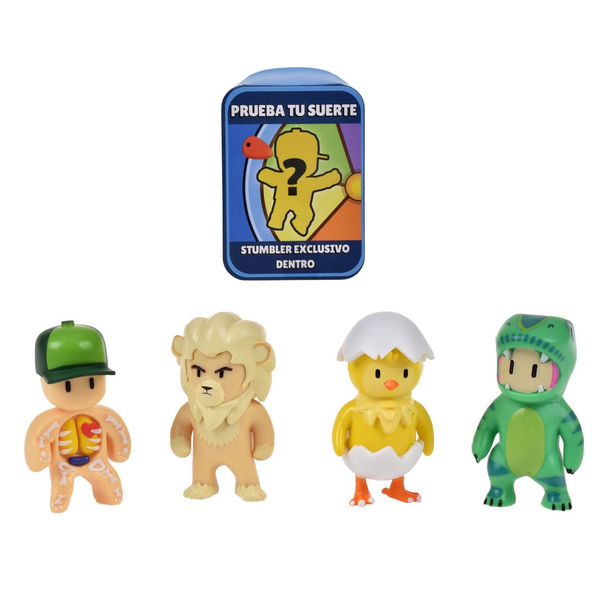 Pack 5 Figuras 5 Cms Stumble Guys - T-Rex Guy